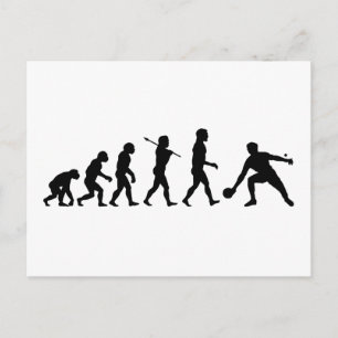 Table Tennis Evolution Fun Sports Postcard