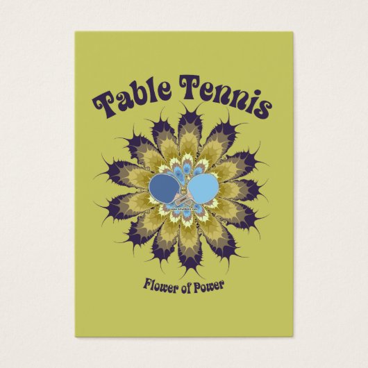 Table Tennis Flower of Power (Front)