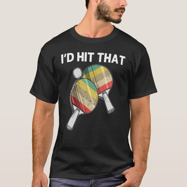   Table Tennis For Men Women Ping Pong Ball Team S T-Shirt (Front)