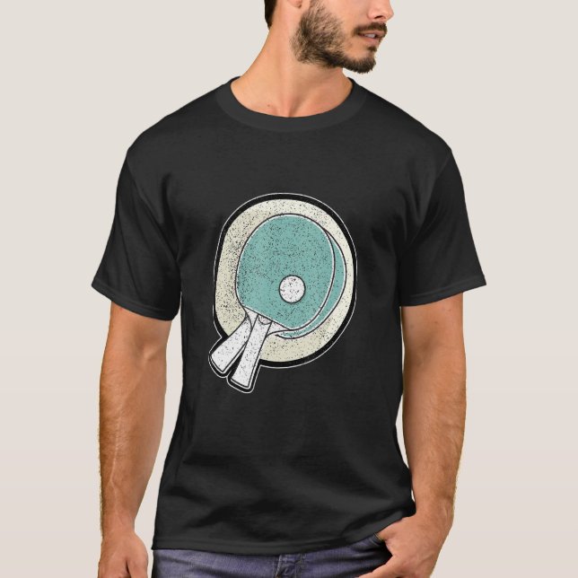 Table tennis I ping pong sports outfit retro vinta T-Shirt (Front)