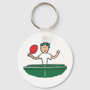 Table Tennis Keychain