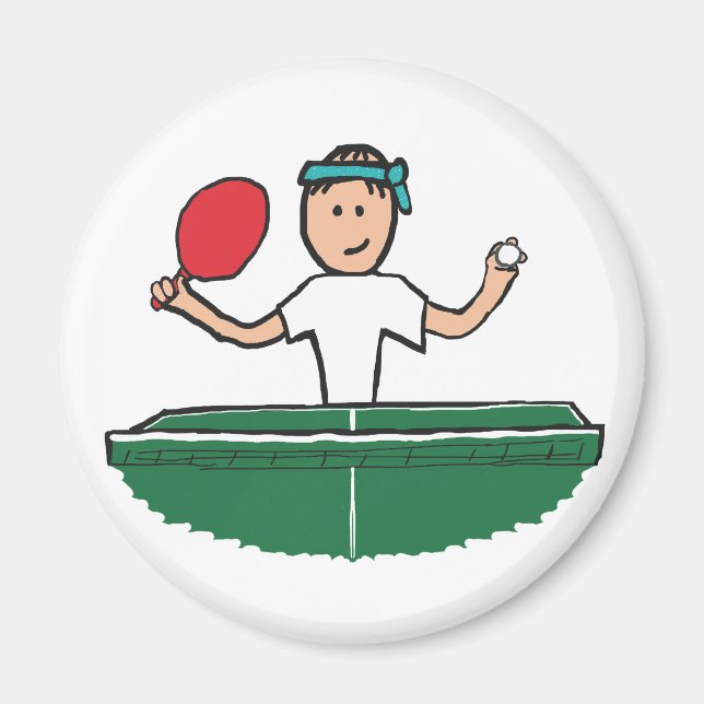 Table Tennis Magnet (Front)