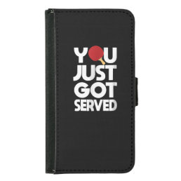 Table Tennis Men Butterfly Ping Pong Samsung Galaxy S5 Wallet Case