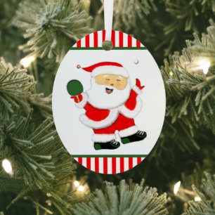 Table Tennis Metal Ornament