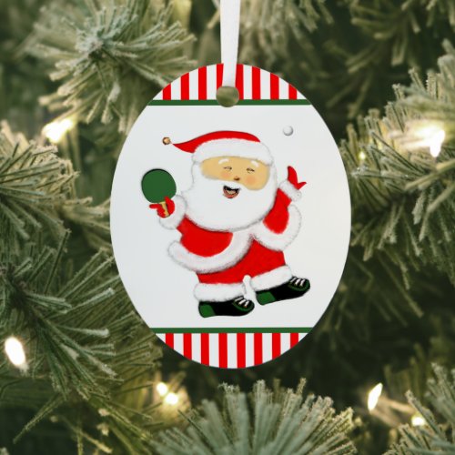 Table Tennis Metal Ornament