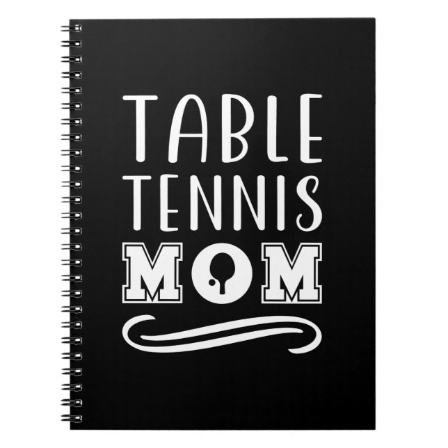 Table Tennis Mom Notebook (Front)