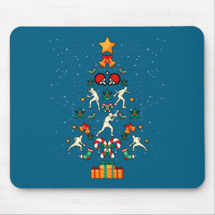 Table Tennis Ng Ng Player Christmas Tree Xmas Long Mouse Pad