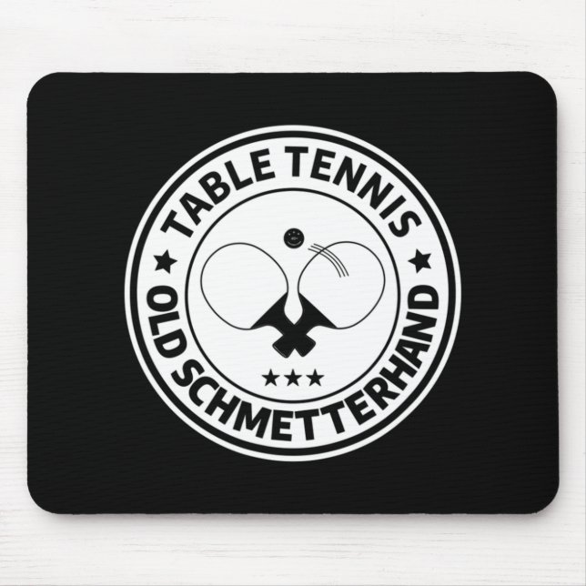 Table tennis old butterfly design for table tennis mouse pad (Front)