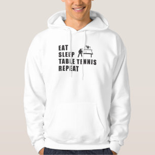 Table Tennis Paddle Ping Pong Repeat Gift Idea Hoodie