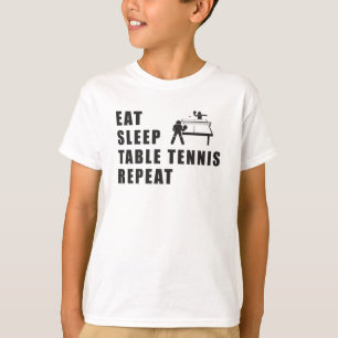 Table Tennis Paddle Ping Pong Repeat Gift Idea T-Shirt