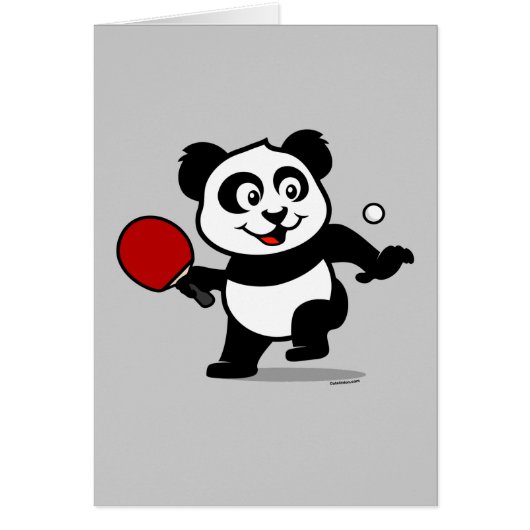 Table Tennis Panda Cards (Front)