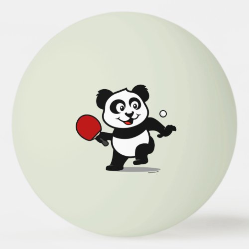 Table Tennis Panda Classic Round Sticker Ping Pong Ball
