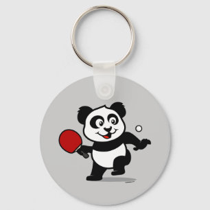 Table Tennis Panda Keychain