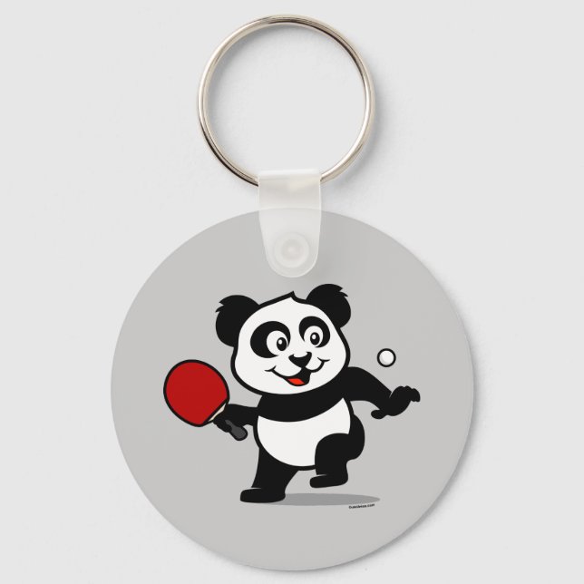 Table Tennis Panda Keychain (Front)