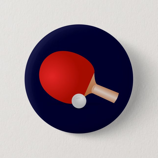 Table Tennis Pinback Button (Front)