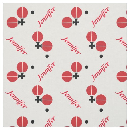 Table tennis ping-pong and your name personalized fabric