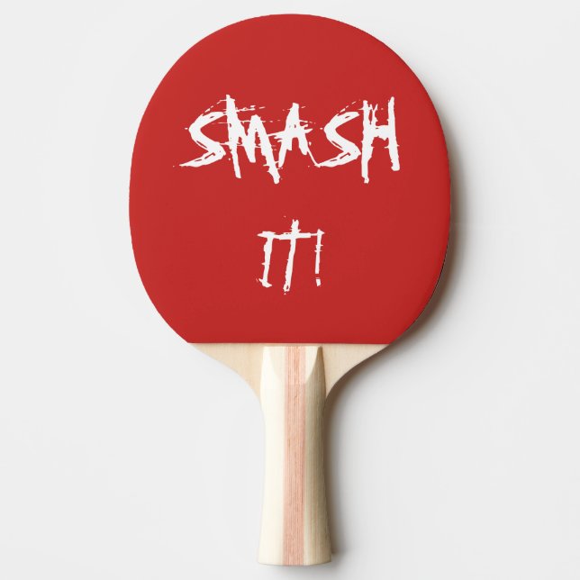 Table Tennis/ Ping Pong bat with slogan Paddle (Front)