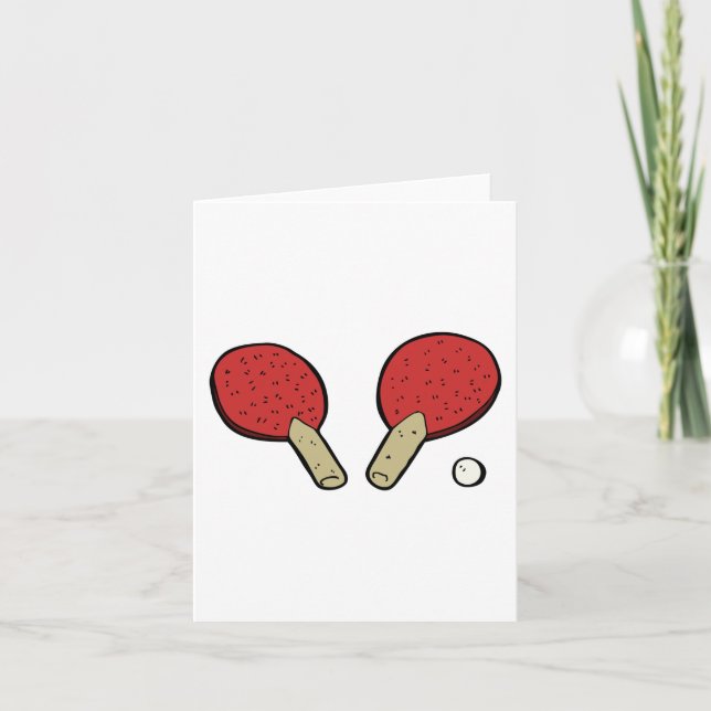 Table Tennis Ping Pong Card (Front)