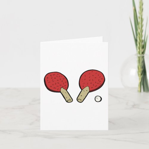 Table Tennis Ping Pong Card