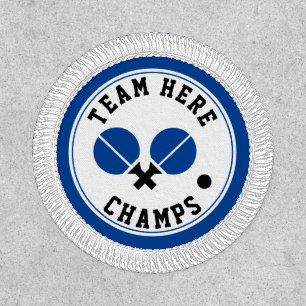 table tennis ping-pong champs blue, black patch