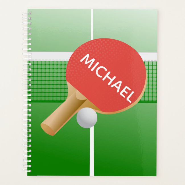 Table Tennis Ping Pong Design Planner