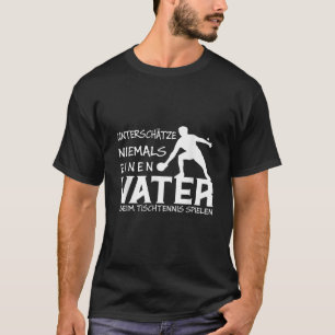 Table Tennis Ping Pong Evolution Player Grandpa Fu T-Shirt
