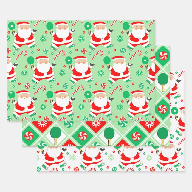 Table Tennis Ping-Pong Gift Wrapping Paper Sheets (Set)