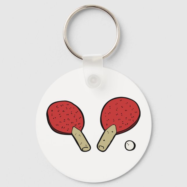 Table Tennis Ping Pong Keychain (Front)