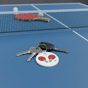 Table Tennis Ping Pong Keychain