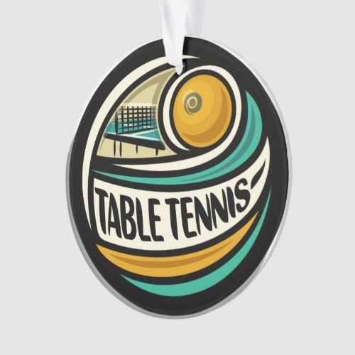 Table Tennis ping Pong  Ornament