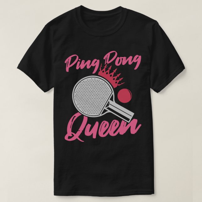 Table Tennis Ping Pong Player Club Outfit 8 T-Shirt (Design Front)