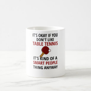 Table Tennis Player Gifts Ping Pong Coach Paddle Coffee Mug