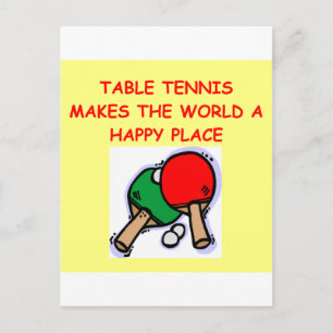 table tennis postcard