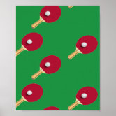 Ping Pong 2024 Calendar Poster, Zazzle
