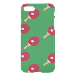 Table tennis racket and ball on green iPhone SE/8/7 case