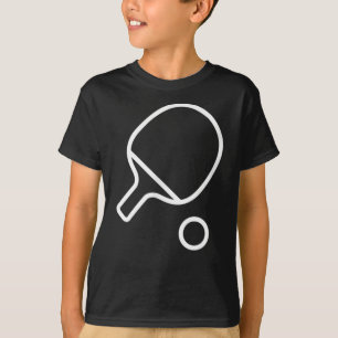 Table Tennis Racket And Ball Retro Ping Pong T-Shirt