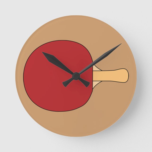Table Tennis Racquet Clock (Front)