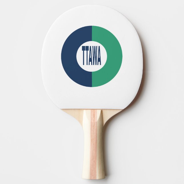 Table tennis shoes Rubber Design OTTAWA Ping Pong Paddle (Front)
