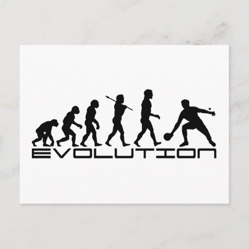 Table Tennis Sport Evolution Art Postcard