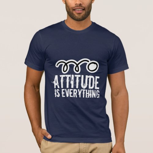 Table tennis t_shirt  Attitude is everything