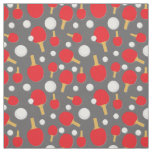 Table Tennis Team Ping Pong Player Patterned Fabric