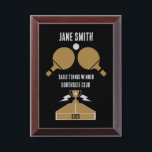 Table Tennis Tournament Award Plaque<br><div class="desc">Table Tennis Tournament. ©Copyright HGIFY | HGI Stores Only. All Rights Reserved. ADD YOUR OWN TEXT</div>