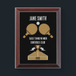 Table Tennis Tournament Award Plaque<br><div class="desc">Table Tennis Tournament. ©Copyright HGIFY | HGI Stores Only. All Rights Reserved. ADD YOUR OWN TEXT</div>
