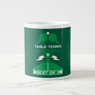 Table Tennis Tournament Giant Coffee Mug