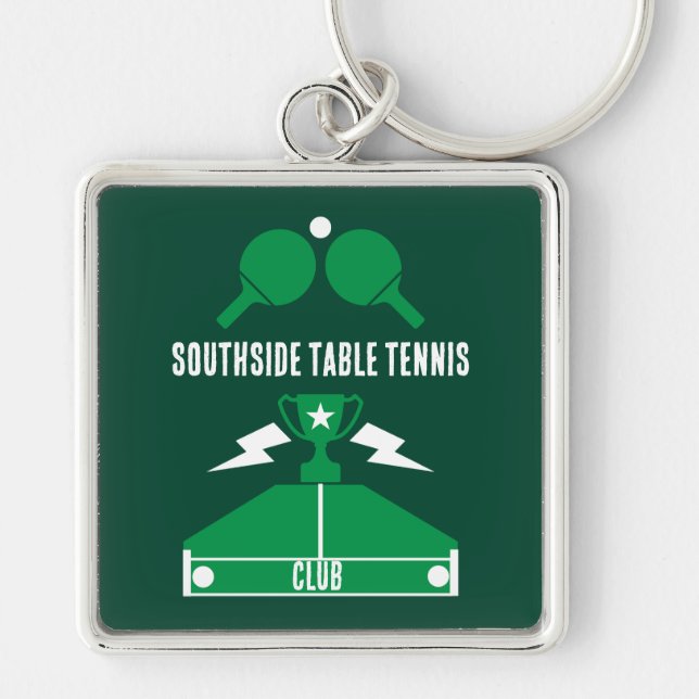 Table Tennis Tournament Keychain (Front)