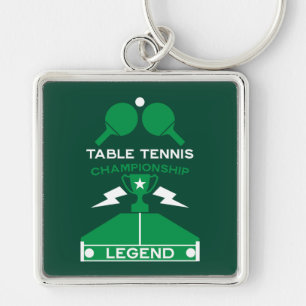 Table Tennis Tournament Keychain