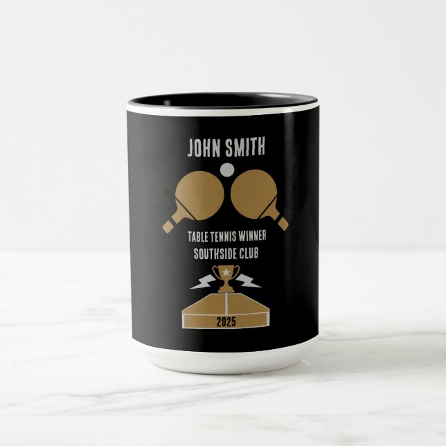 Table Tennis Tournament Mug (Center)