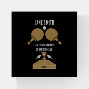 Table Tennis Tournament Paperweight