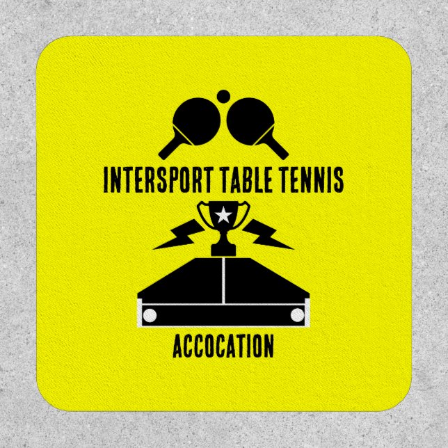 Table Tennis Tournament Patch (Front)