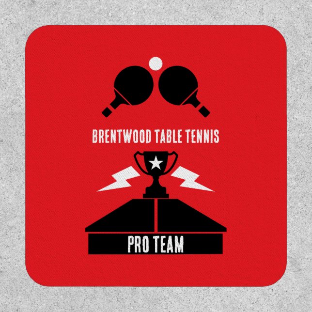 Table Tennis Tournament Patch (Front)